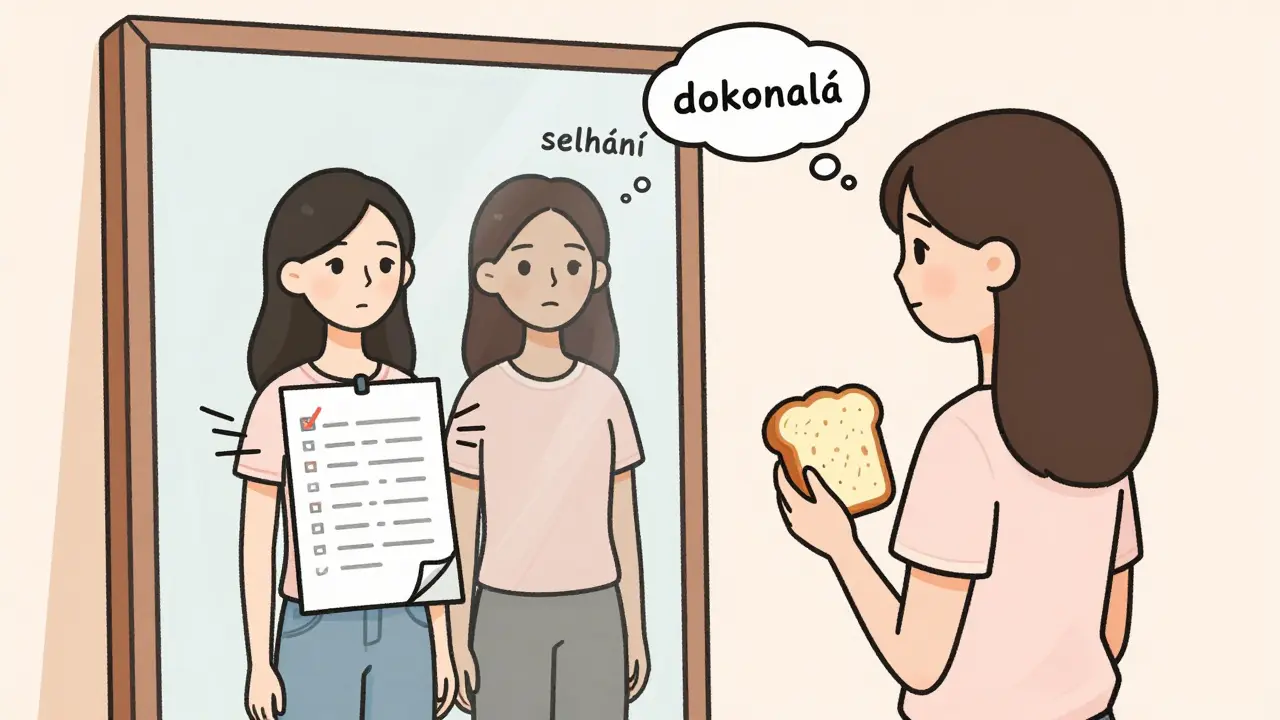 Perfekcionismus a poruchy příjmu potravy: Jak terapie pracuje s kořenovou příčinou