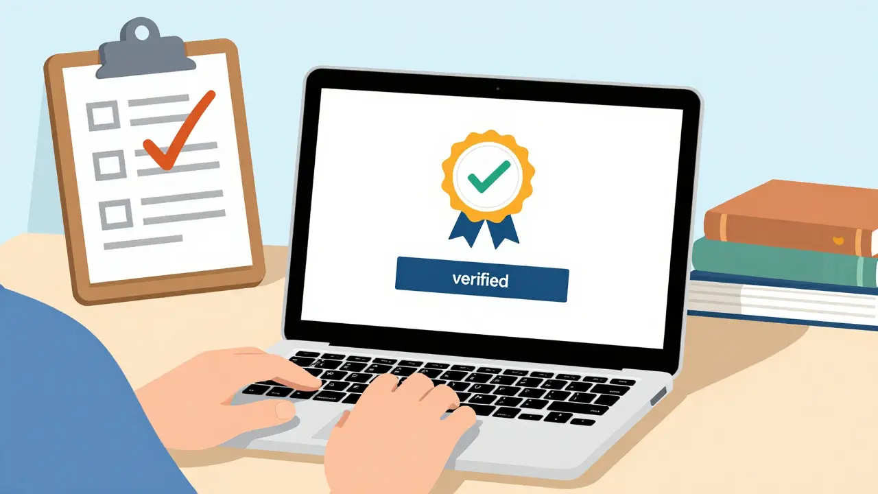 Ověřování terapeuta na platformě s certifikací