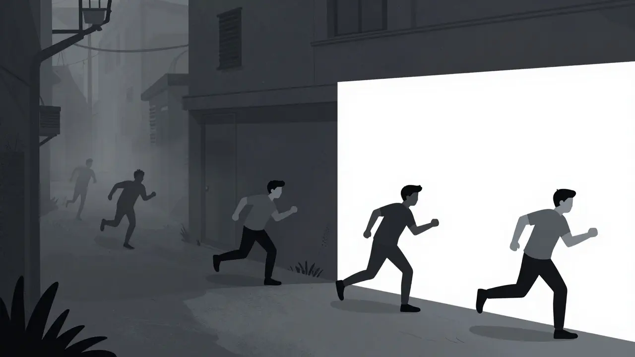 Srovnání děsivého snu a jeho bezpečné, změněné verze v rámci terapie.