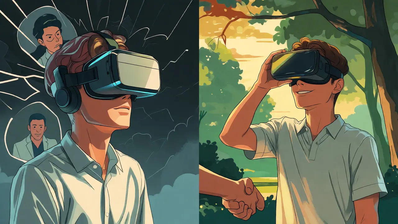 Přechod z virtuální reality k reálnému společenskému kontaktu