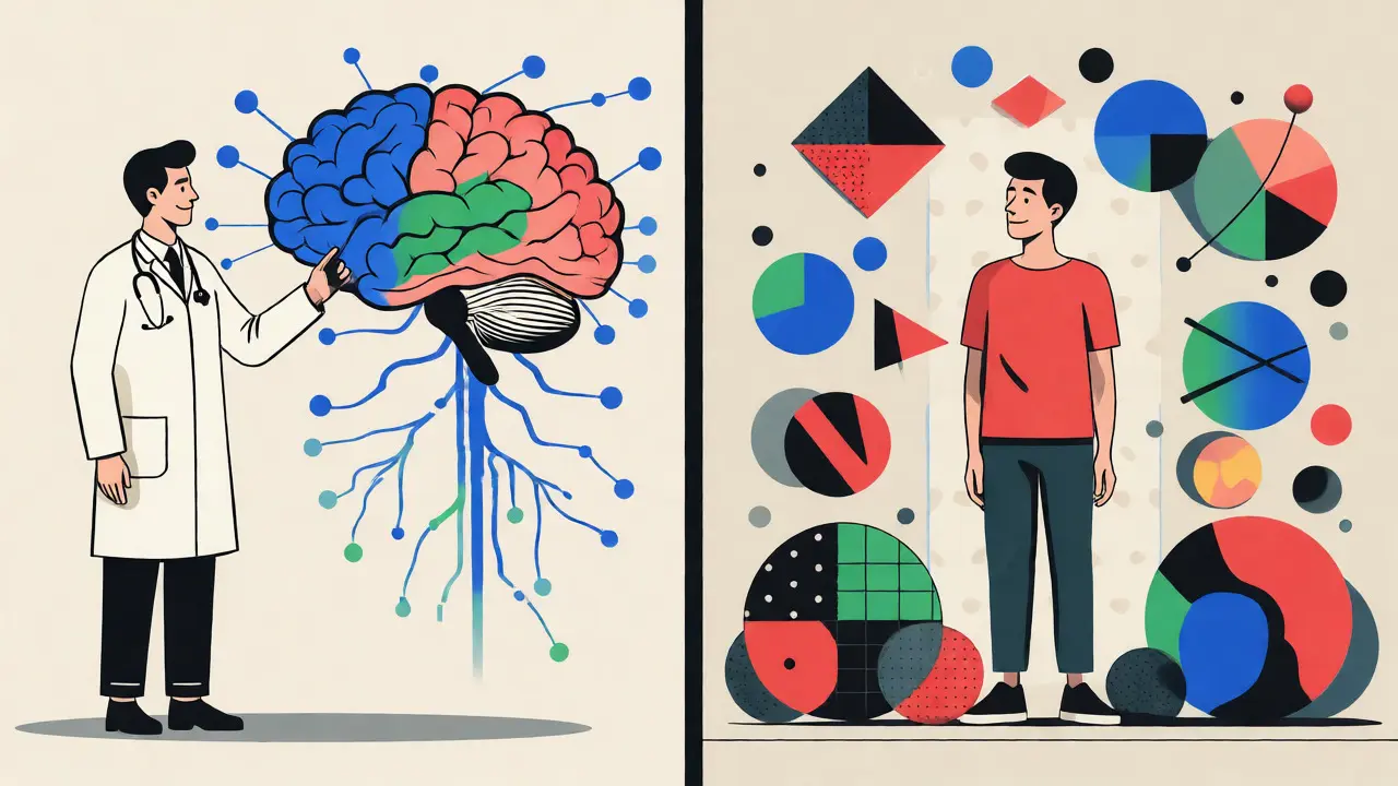 Kontrast mezi lékařským modelem a neurodiverzitou
